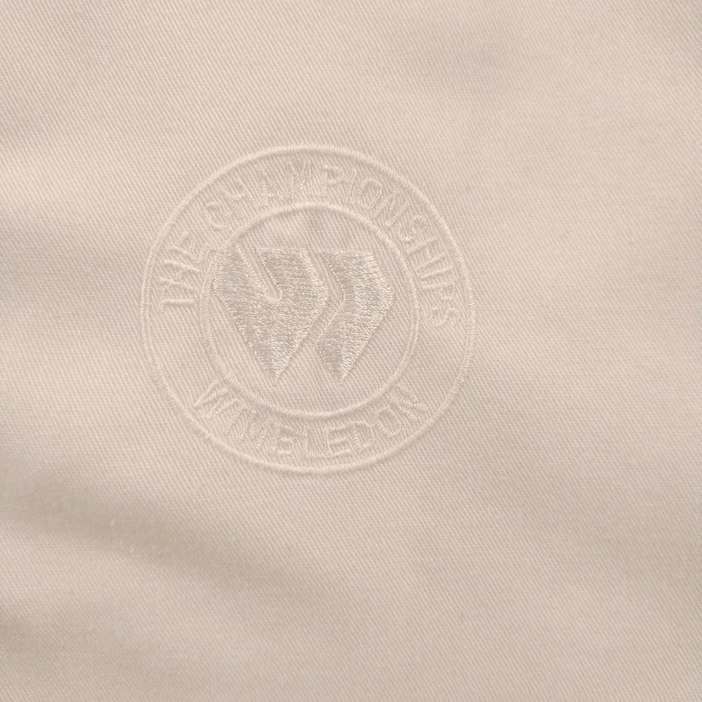 Vtg Wimbledon Jacket Men's Lrg Full Zip Bomber Boxy The Championships Tennis 80s